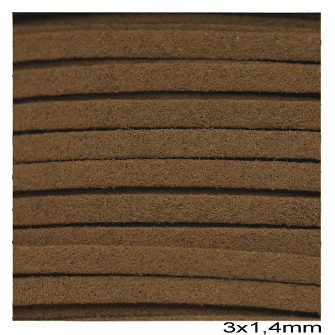 Κορδόνι suede πλακέ 3x1.4 mm σε συσκευασία 100 μέτρων - So Cute Cut