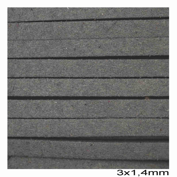 Κορδόνι suede πλακέ 3x1.4 mm σε συσκευασία 100 μέτρων - So Cute Cut