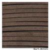 Κορδόνι suede πλακέ 3x1.4 mm σε συσκευασία 100 μέτρων - So Cute Cut