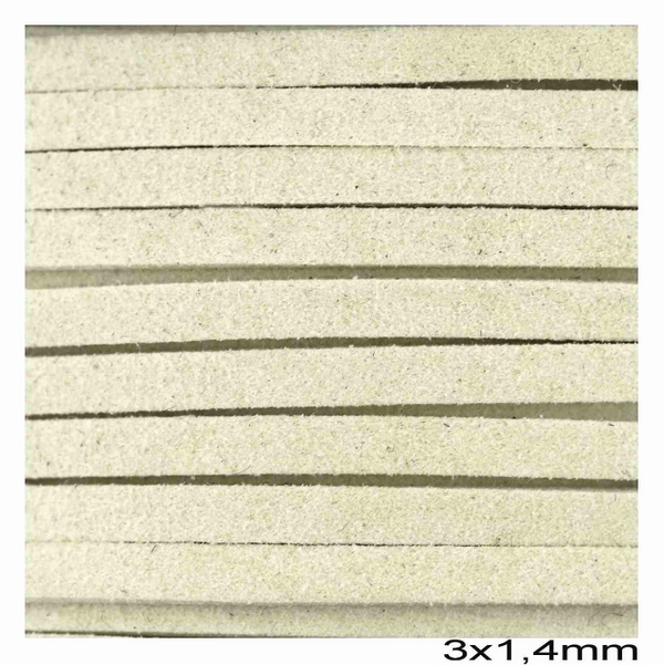 Κορδόνι suede πλακέ 3x1.4 mm σε συσκευασία 100 μέτρων - So Cute Cut