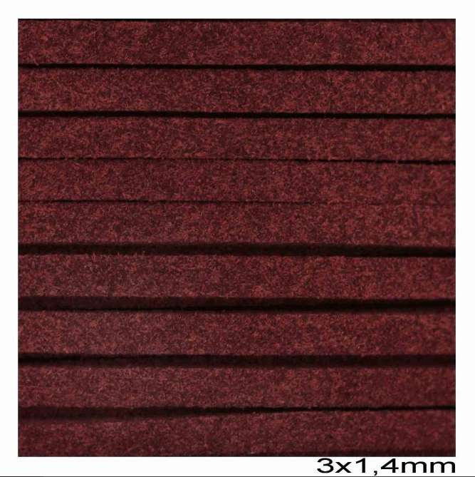 Κορδόνι suede πλακέ 3x1.4 mm σε συσκευασία 100 μέτρων - So Cute Cut