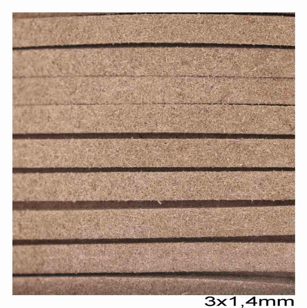 Κορδόνι suede πλακέ 3x1.4 mm σε συσκευασία 100 μέτρων - So Cute Cut