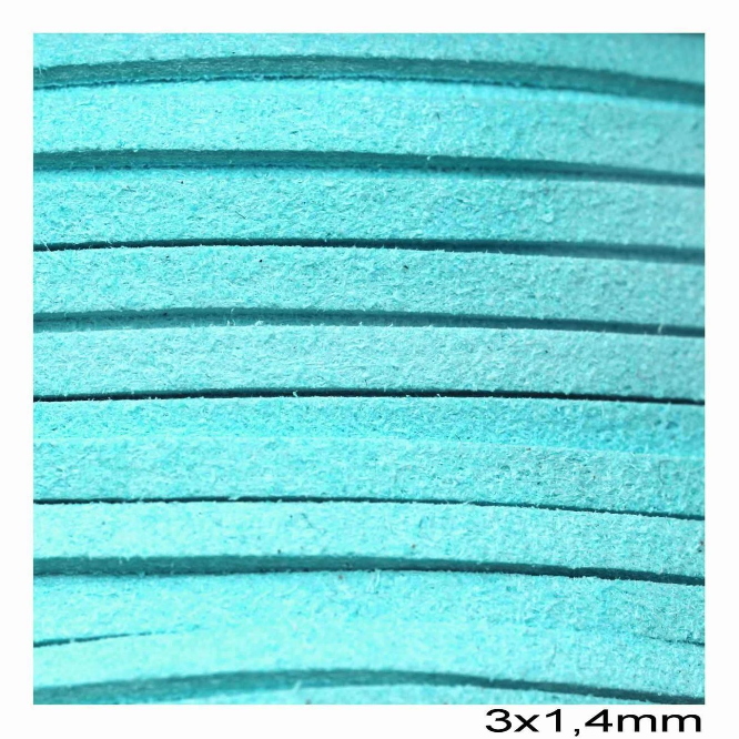 Κορδόνι suede πλακέ 3x1.4 mm σε συσκευασία 100 μέτρων - So Cute Cut