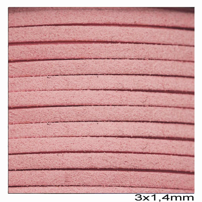 Κορδόνι suede πλακέ 3x1.4 mm σε συσκευασία 100 μέτρων - So Cute Cut