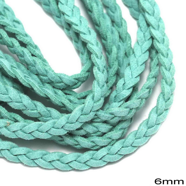 Κορδόνι suede πλακέ πλεξούδα 6mm σε συσκευασία 5 μέτρων - So Cute Cut