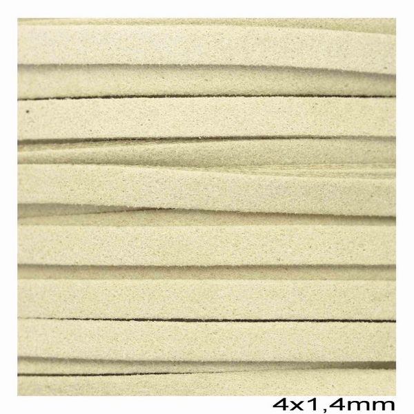 Κορδόνι suede πλακέ 4x1.4 mm σε συσκευασία 50 μέτρων - So Cute Cut