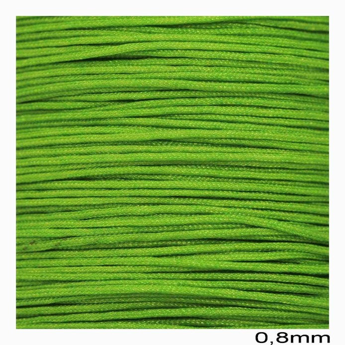 Κορδόνι Jade Γυαλιστερό 0,8mm σε συσκευασία 100 μέτρων σε ποικιλία χρωμάτων - So Cute Cut