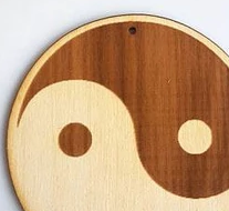 Ξύλινο διακοσμητικό στοιχείο Yin e Yang - So Cute Cut