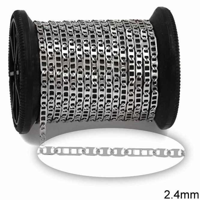 Αλυσίδα Ατσάλινη Θήτα 1:3 2.4mm σε συσκευασία 2 μέτρων - So Cute Cut