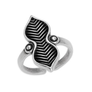 Δαχτυλίδι έθνικ με chevron pattern 17mm σε συσκευασία 3 τεμαχίων - So Cute Cut