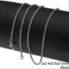 Αλυσίδα Ατσάλινη Φορσετίνα 3x2.4x0.6x0.5mm σε συσκευασία 10 τεμαχίων - So Cute Cut