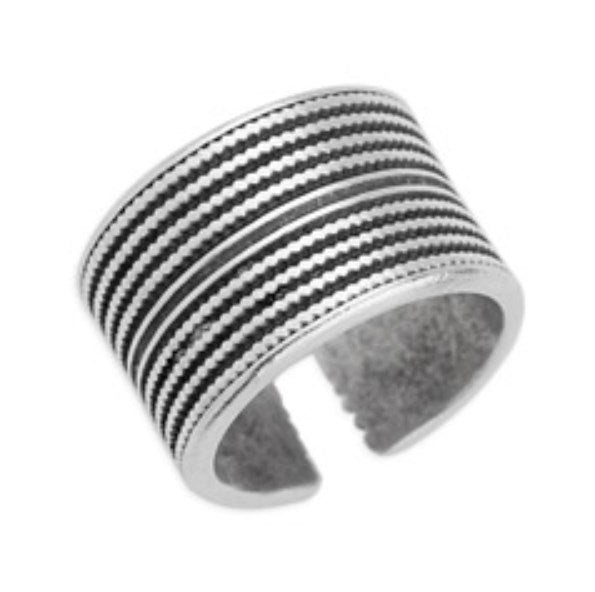 Δαχτυλίδι έθνικ με pattern στριφτό σχοινί 17mm σε συσκευασία 3 τεμαχίων - So Cute Cut