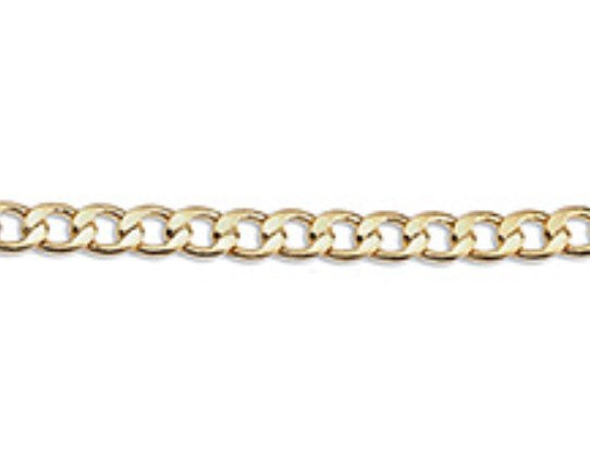 Αλυσίδα ορειχάλκινη ταυτότητα classic 3.4mm σε συσκευασία 1 μέτρου - So Cute Cut