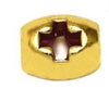Χάντρα Χυτή Βαρελάκι με Σταυρό 6,2 x 5,2mm σε συσκευασία 100 τεμαχίων - So Cute Cut