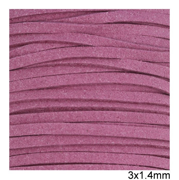 Κορδόνι suede πλακέ 3x1.4 mm σε συσκευασία 100 μέτρων - So Cute Cut