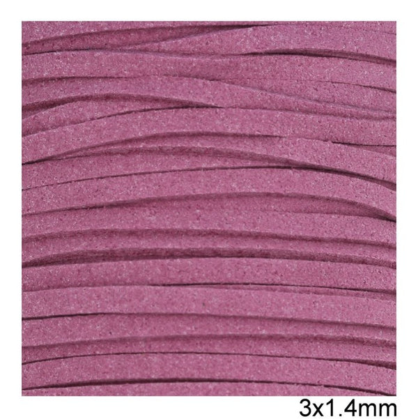 Κορδόνι suede πλακέ 3x1.4 mm σε συσκευασία 100 μέτρων - So Cute Cut