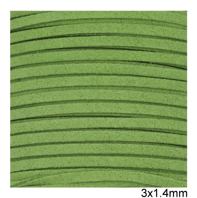 Κορδόνι suede πλακέ 3x1.4 mm σε συσκευασία 100 μέτρων - So Cute Cut
