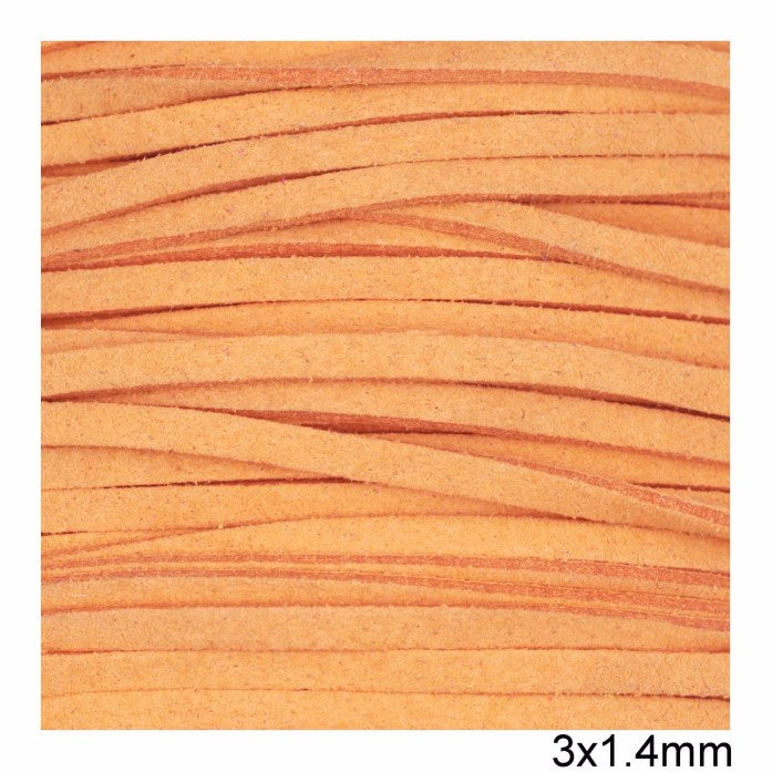 Κορδόνι suede πλακέ 3x1.4 mm σε συσκευασία 100 μέτρων - So Cute Cut