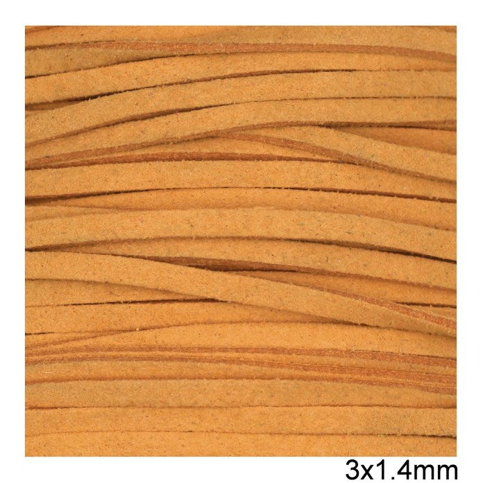 Κορδόνι suede πλακέ 3x1.4 mm σε συσκευασία 100 μέτρων - So Cute Cut