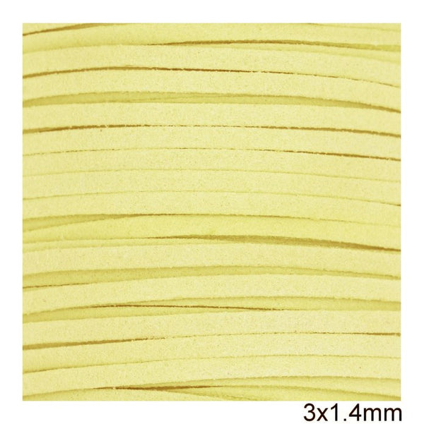 Κορδόνι suede πλακέ 3x1.4 mm σε συσκευασία 100 μέτρων - So Cute Cut