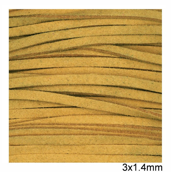 Κορδόνι suede πλακέ 3x1.4 mm σε συσκευασία 100 μέτρων - So Cute Cut