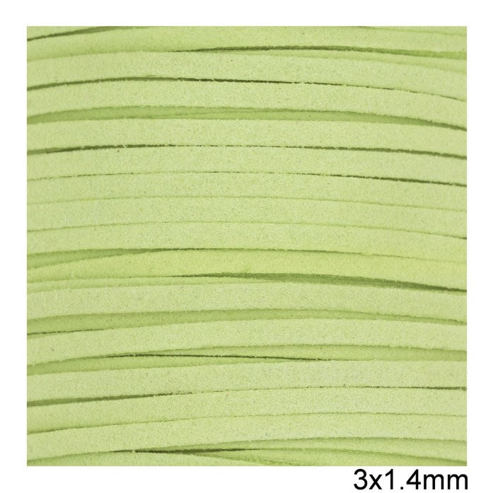 Κορδόνι suede πλακέ 3x1.4 mm σε συσκευασία 100 μέτρων - So Cute Cut