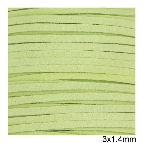 Κορδόνι suede πλακέ 3x1.4 mm σε συσκευασία 100 μέτρων - So Cute Cut