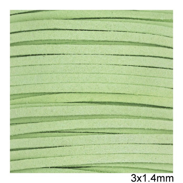 Κορδόνι suede πλακέ 3x1.4 mm σε συσκευασία 100 μέτρων - So Cute Cut