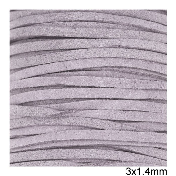 Κορδόνι suede πλακέ 3x1.4 mm σε συσκευασία 100 μέτρων - So Cute Cut