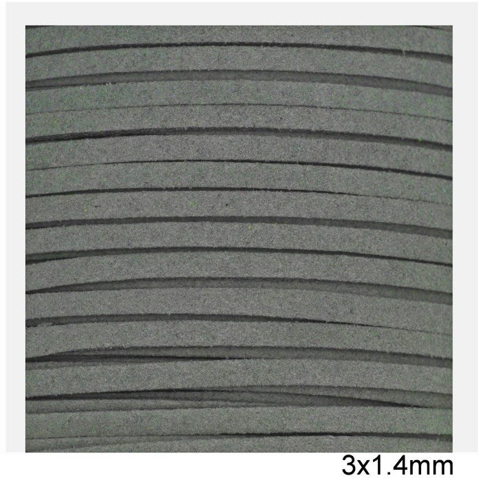 Κορδόνι suede πλακέ 3x1.4 mm σε συσκευασία 100 μέτρων - So Cute Cut