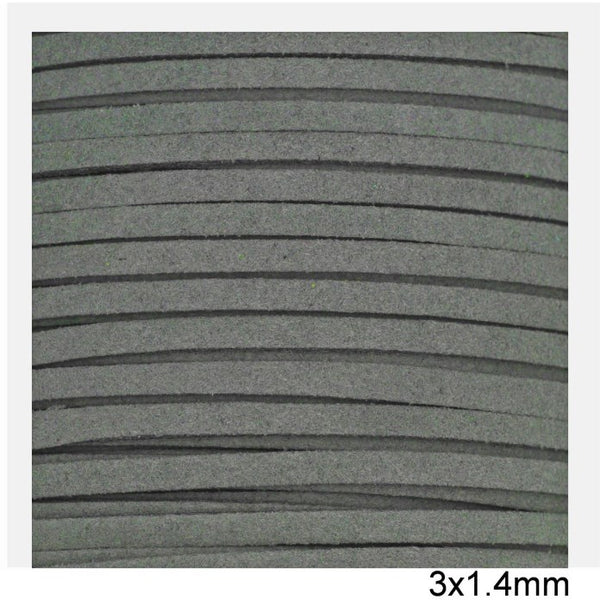 Κορδόνι suede πλακέ 3x1.4 mm σε συσκευασία 100 μέτρων - So Cute Cut