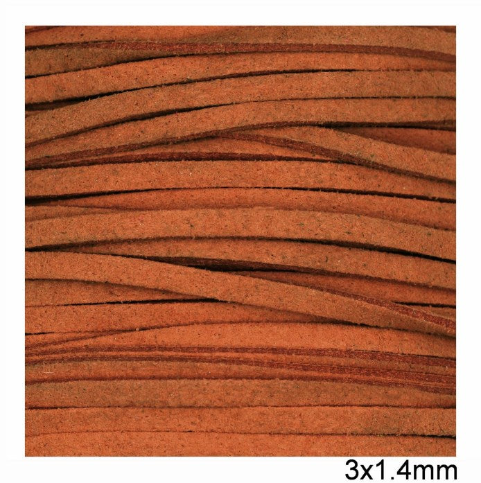 Κορδόνι suede πλακέ 3x1.4 mm σε συσκευασία 100 μέτρων - So Cute Cut