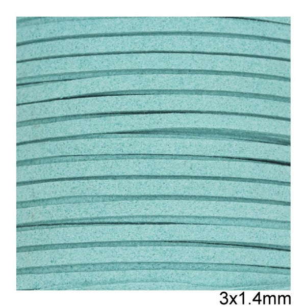 Κορδόνι suede πλακέ 3x1.4 mm σε συσκευασία 100 μέτρων - So Cute Cut