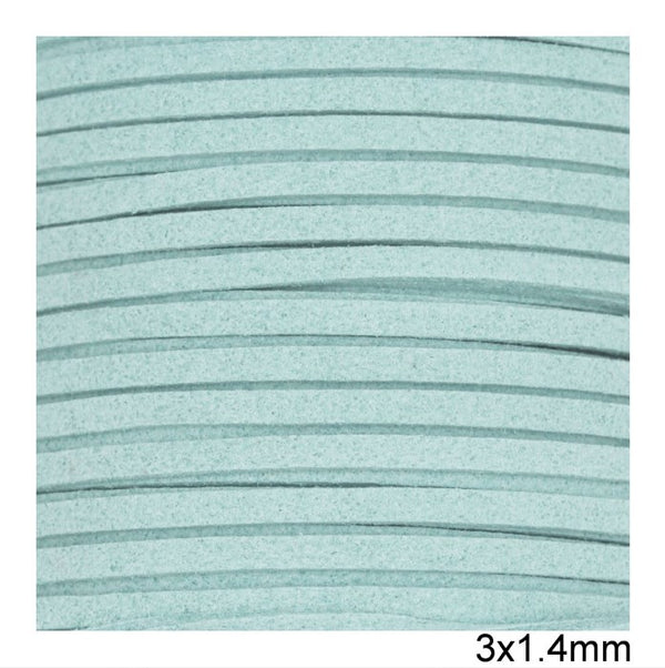 Κορδόνι suede πλακέ 3x1.4 mm σε συσκευασία 100 μέτρων - So Cute Cut