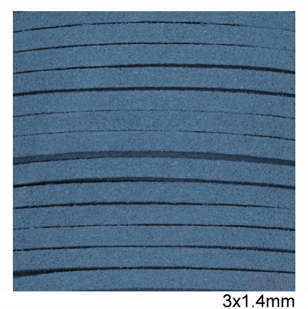 Κορδόνι suede πλακέ 3x1.4 mm σε συσκευασία 100 μέτρων - So Cute Cut