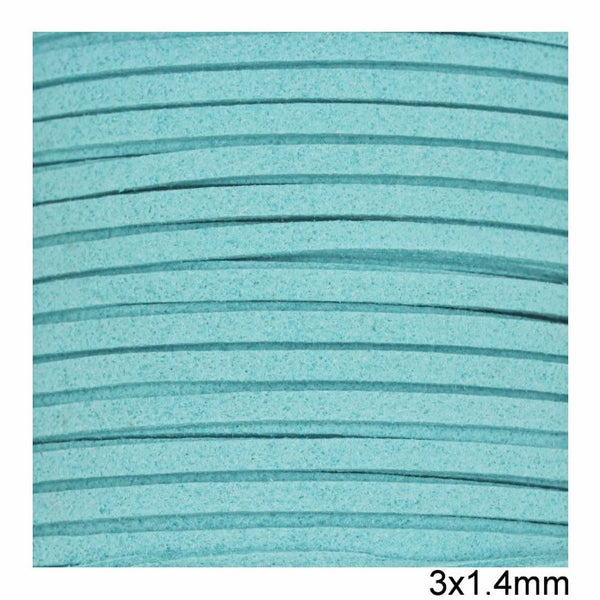 Κορδόνι suede πλακέ 3x1.4 mm σε συσκευασία 100 μέτρων - So Cute Cut