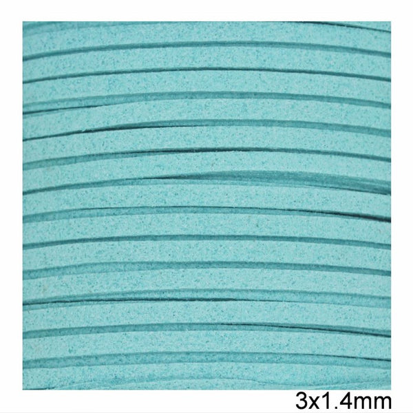 Κορδόνι suede πλακέ 3x1.4 mm σε συσκευασία 100 μέτρων - So Cute Cut
