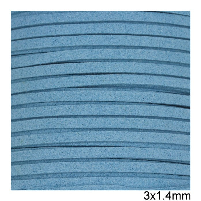 Κορδόνι suede πλακέ 3x1.4 mm σε συσκευασία 100 μέτρων - So Cute Cut
