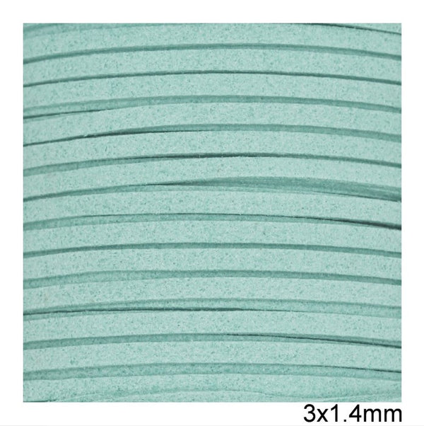 Κορδόνι suede πλακέ 3x1.4 mm σε συσκευασία 100 μέτρων - So Cute Cut
