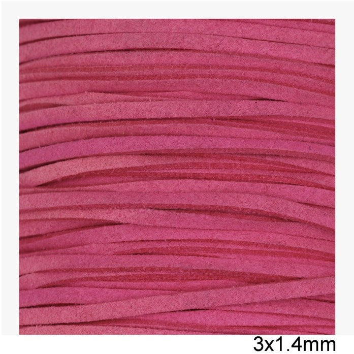 Κορδόνι suede πλακέ 3x1.4 mm σε συσκευασία 100 μέτρων - So Cute Cut