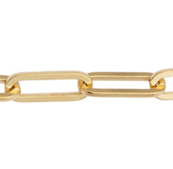 Αλυσίδα ορειχάλκινη οβάλ επίχρυση 17.4x6.5mm σε συσκευασία 2 μέτρων - So Cute Cut