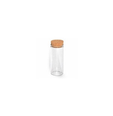 Μπουκαλάκι με φελλό γυάλινο 30 mm x 70 mm σε συσκευασία 8 τεμαχίων - So Cute Cut