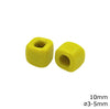 Γυάλινη Χάνδρα Κύβος 10mm με Φ3-5mm σε συσκευασία 50 τεμαχίων - So Cute Cut
