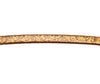 Κορδόνι πλακέ φυσικό δέρμα metallic 5x2mm σε συσκευασία 2 μέτρων - So Cute Cut