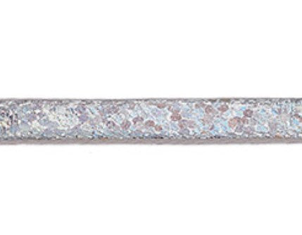 Κορδόνι πλακέ φυσικό δέρμα metallic 5x2mm σε συσκευασία 2 μέτρων - So Cute Cut