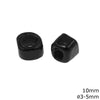 Γυάλινη Χάνδρα Κύβος 10mm με Φ3-5mm σε συσκευασία 50 τεμαχίων - So Cute Cut