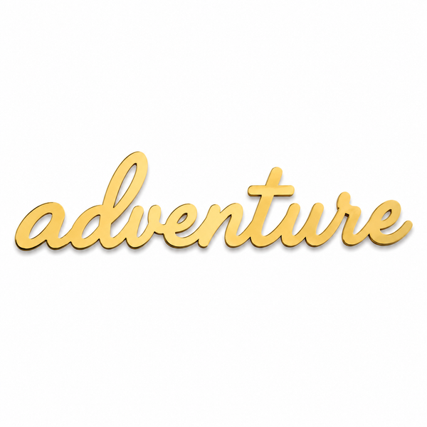 Adventure Script Word | Laser Cut Διακοσμητική Λέξη
