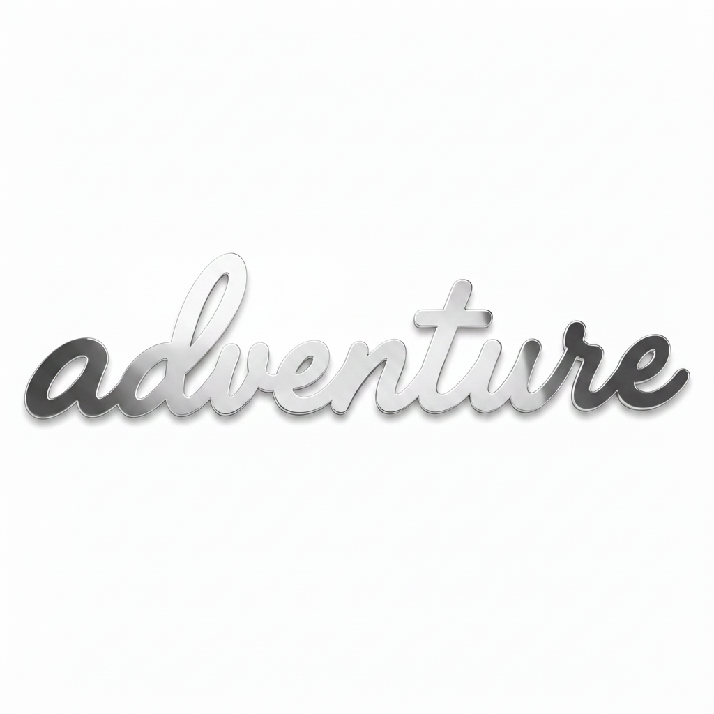 Adventure Script Word | Laser Cut Διακοσμητική Λέξη