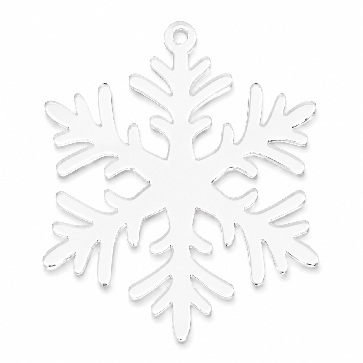 Winter Bloom | Οργανική Νιφάδα Χιονιού Laser Cut