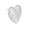 Σκουλαρίκι καρδιά με pattern με καρφί τιτανίου σε συσκευασία 4 τεμαχίων - So Cute Cut
